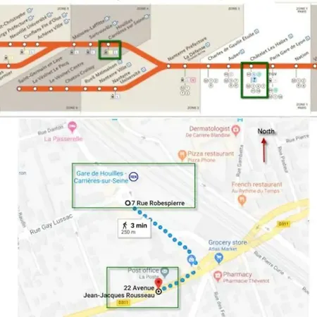 Train, Main Road, 10 Min To Paris Champs-elysee, 15 Min To Eiffel Tower Апартаменты *